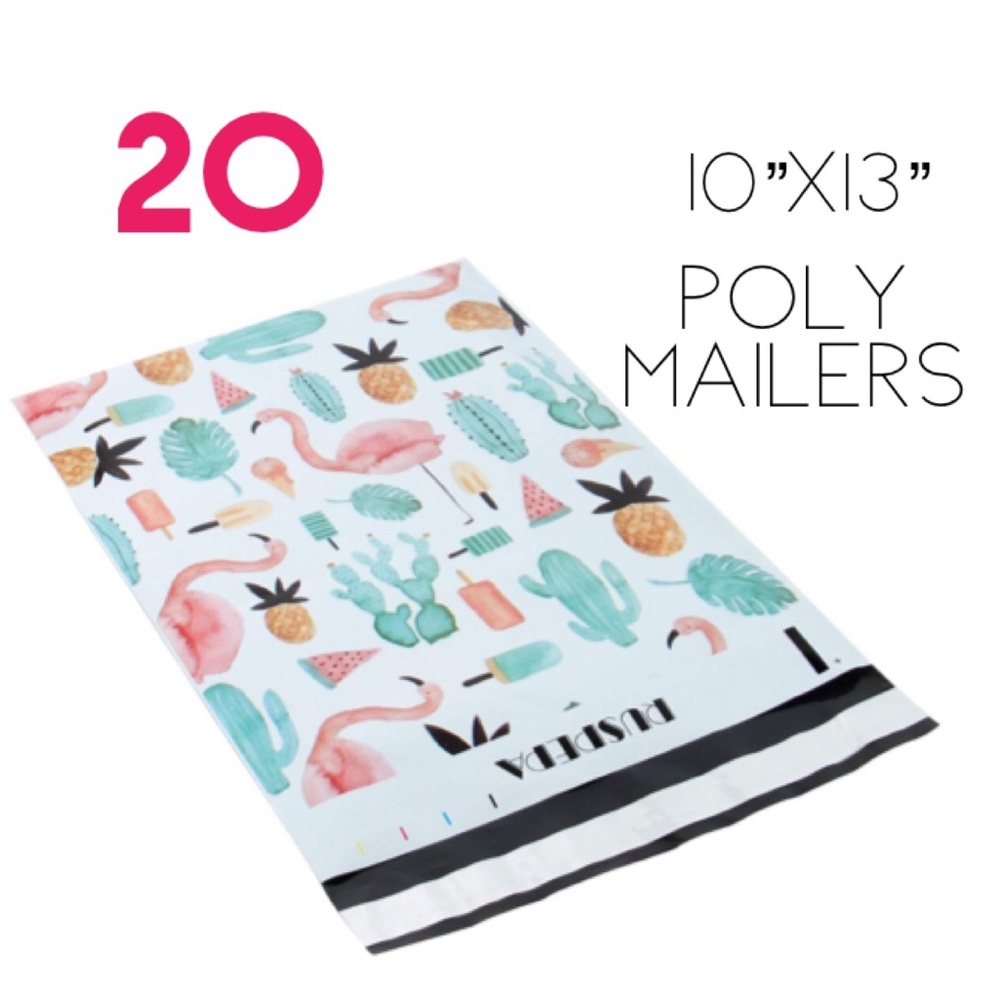 (20) 10x13 Summer Print Poly Mailers